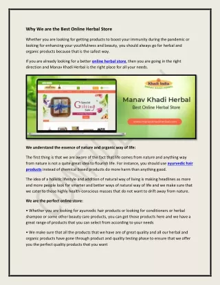 Best Online Herbal Store