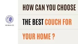 how to choose best couch for your home