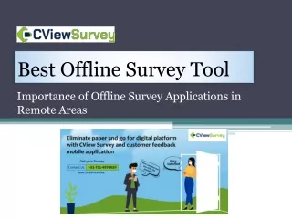 best offline survey tool