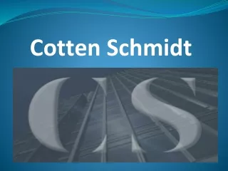 Cotten Schmidt