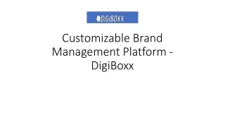 Customizable Brand Management Platform - DigiBoxx