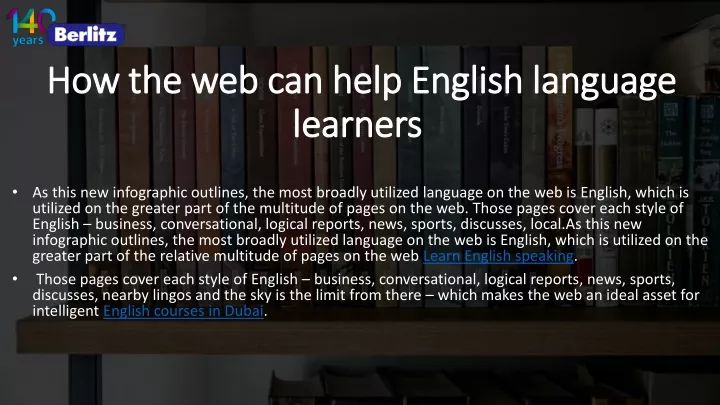 how the web can help english language learners