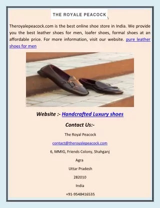 pure leather shoes for men ABHI
