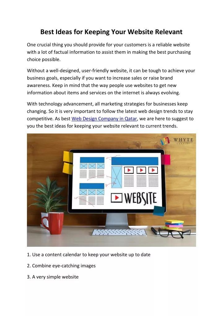 best ideas for keeping your website relevant