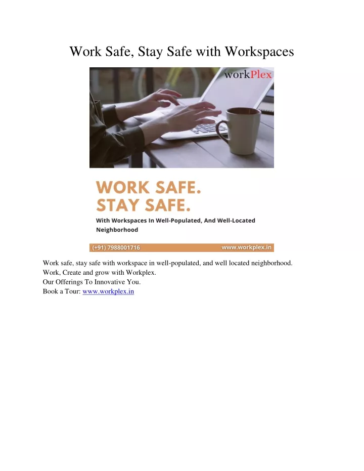 work safe stay safe with workspaces