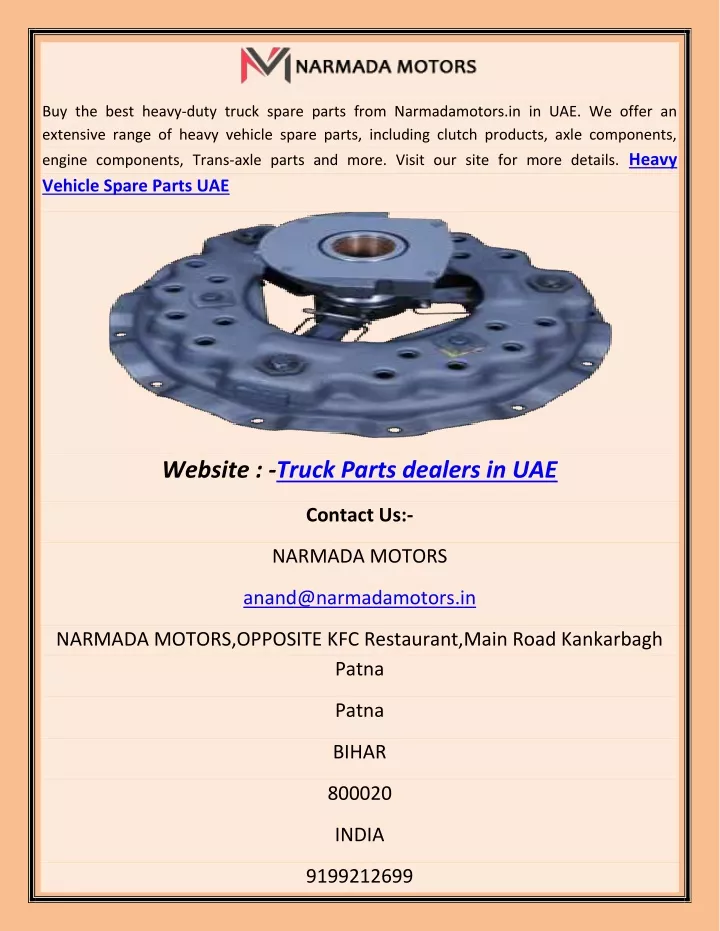 buy the best heavy duty truck spare parts from