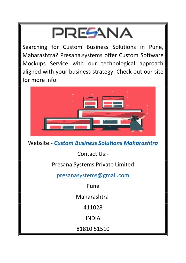 searching for custom business solutions in pune