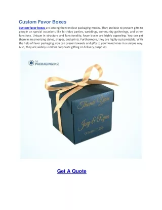custom favor boxes