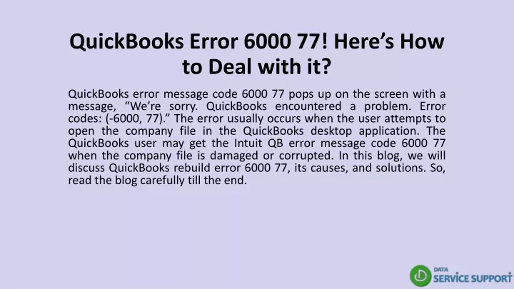 quickbooks error 6000 77 here s how to deal with it