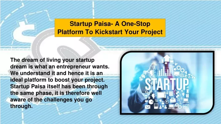 startup paisa a one stop platform to kickstart