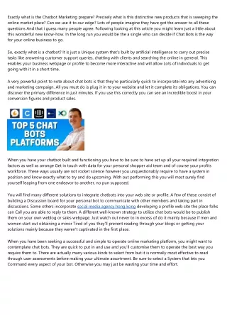 How you can Integrate Chat Bots Into Your On the net Enterprise