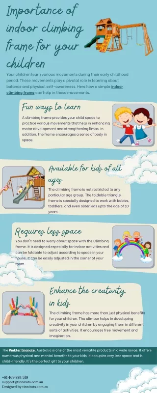 Importance of indoor climbing frame for your children