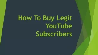 how to buy legit youtube subscribers