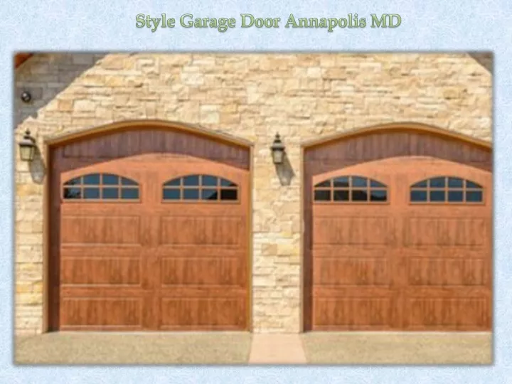 style garage door annapolis md