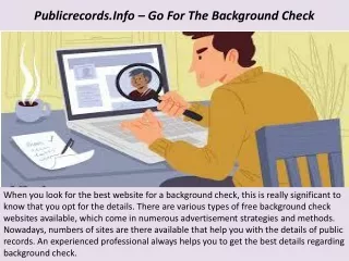 Publicrecords.Info – Go For The Background Check