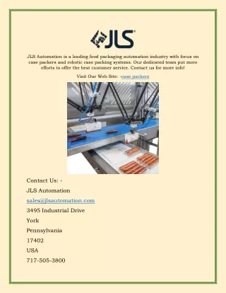 jls automation is a leading food packaging