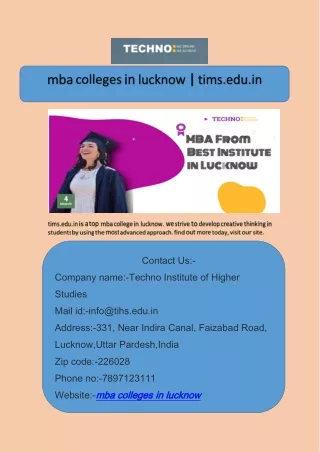 mba colleges in lucknow  tims.edu.in
