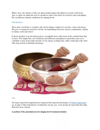 How to use tibetan singing bowls for meditation
