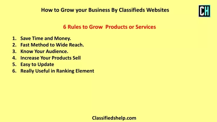 how to grow your business by classifieds websites