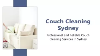 Couch Cleaning Sydney | Get The Best Couch Cleaning Services