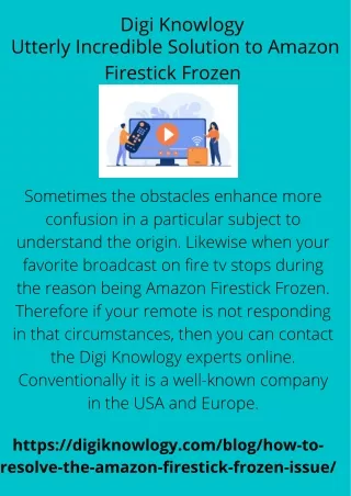Utterly Incredible Solution to Amazon Firestick Frozen  (1)