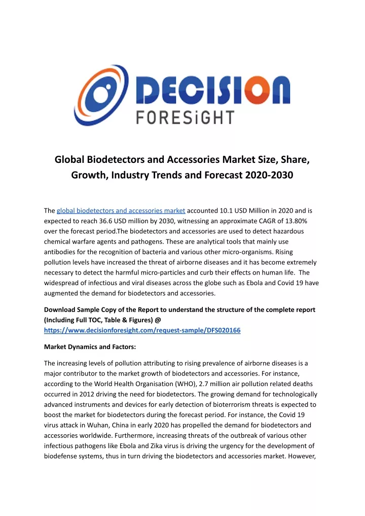 global biodetectors and accessories market size
