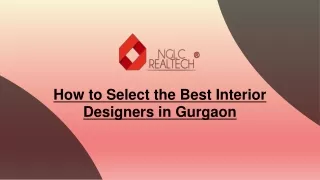 how to select the best interior designers in gurgaon