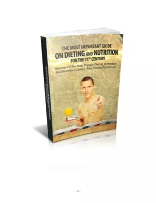 DIET AND NUTRITION FOR YOU