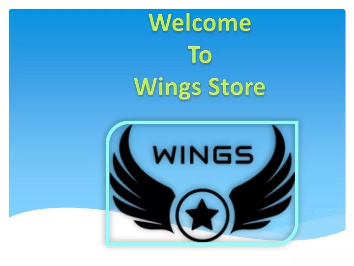 welcome to wings store