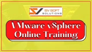 VMware vSphere Online Training | SV Soft Solutions