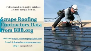 scrape roofing contractors data from bbb org