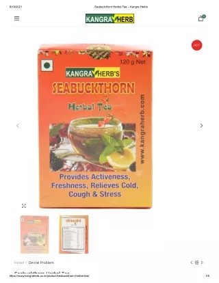 Seabuckthorn Herbal Tea – Kangra Herbs