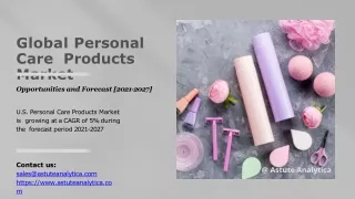Personal Care Products Market 2021 Trends, Covid-19 Impact Analysis, Supply Dema