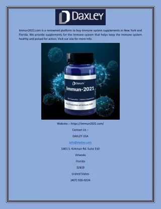 Immune System Supplements New York  Immun2021.com