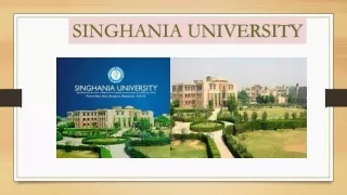 Singhania University Jhunjhunu is not a Fake University