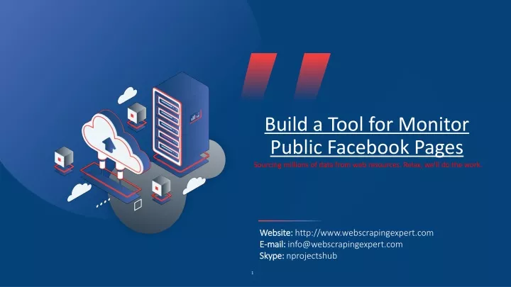 build a tool for monitor public facebook pages