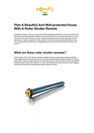 plan a beautiful and well protected house with