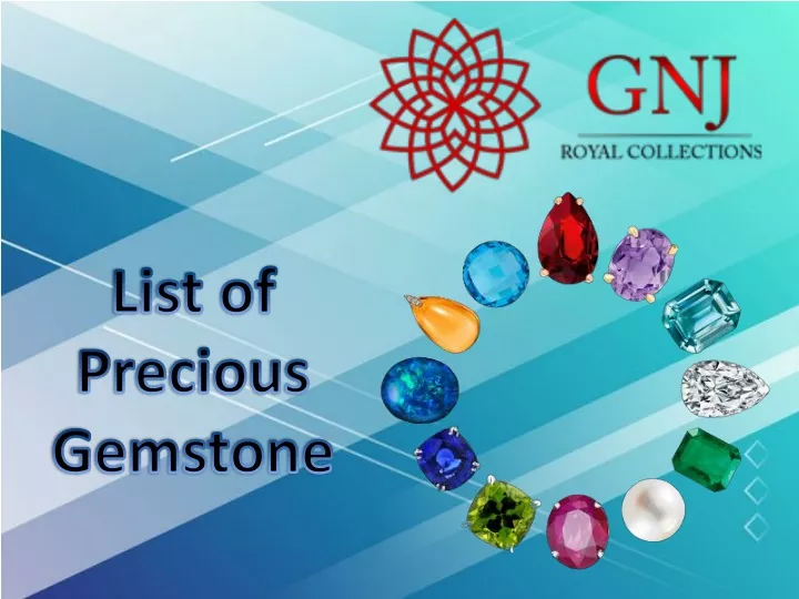 list of p recious gemstone