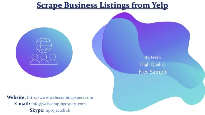 scrape business listings from yelp