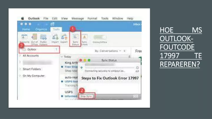 hoe ms outlook foutcode 17997 te repareren