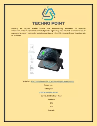 Portable Power Bank for Sale Online Australia  Technopoint.com.au