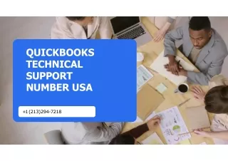 QUICKBOOKS TECHNICAL SUPPORT NUMBER USA |  1 (213)294-7218