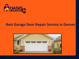 Best Garage Door Repair Service in Denver