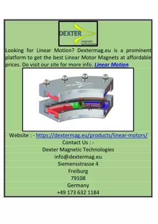 looking for linear motion dextermag