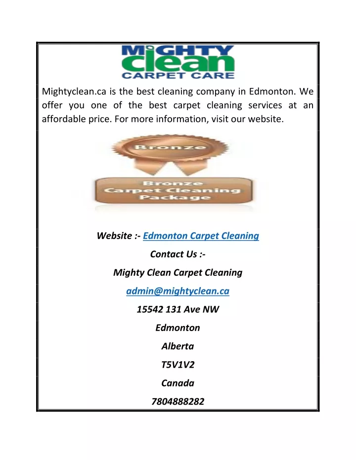 mightyclean ca is the best cleaning company