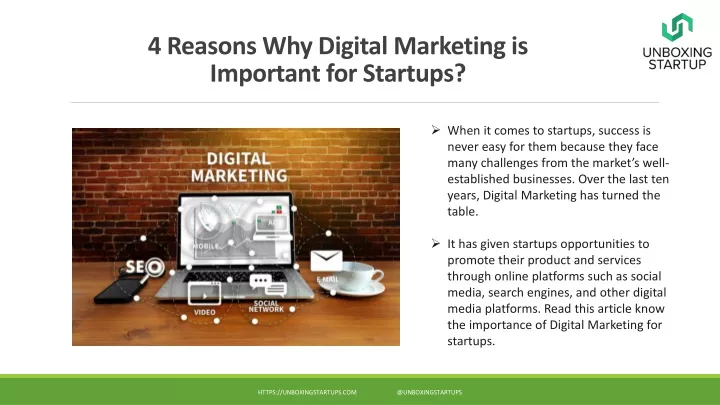 4 reasons why digital marketing is important for startups