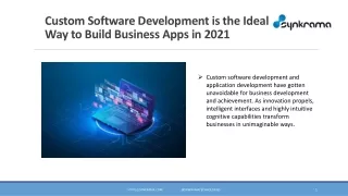 Custom Software Development is the Ideal Way to Build Business Apps in 2021