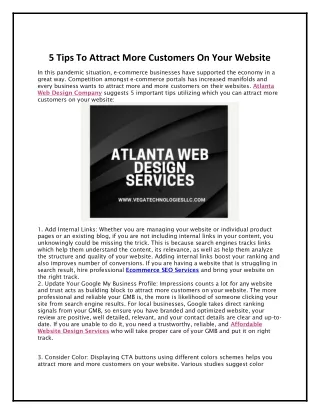5 tips to attract more customers on your website