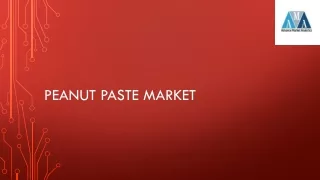 Peanut Paste Market