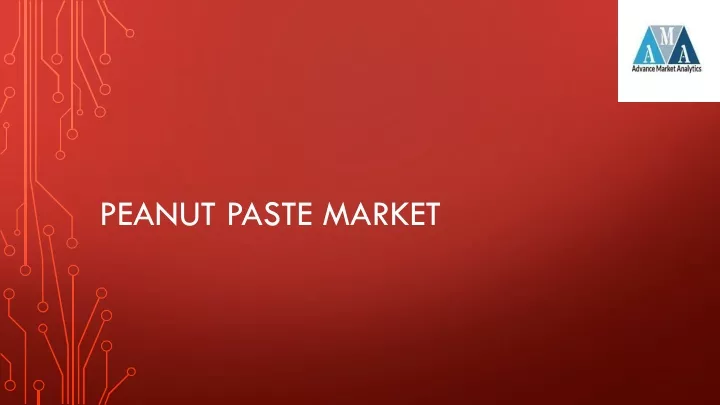 peanut paste market